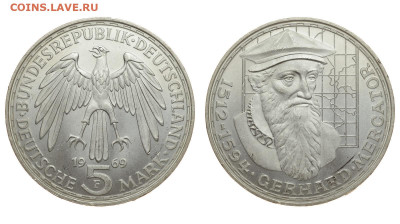 ФРГ. 5 марок 1969 г. Меркатор. До 12.09.19. - DSH_3184.JPG