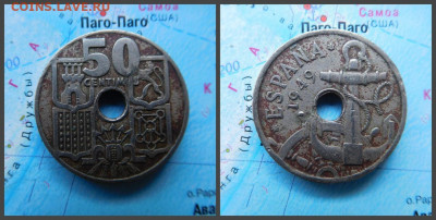 Испания 50 сентимо, 1949 - 5