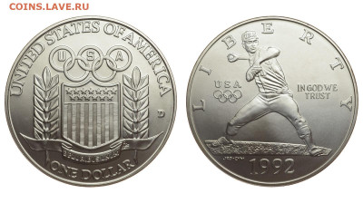 США. 1 доллар 1992 г. Бейсбол. До 12.09.19. - DSH_3248.JPG
