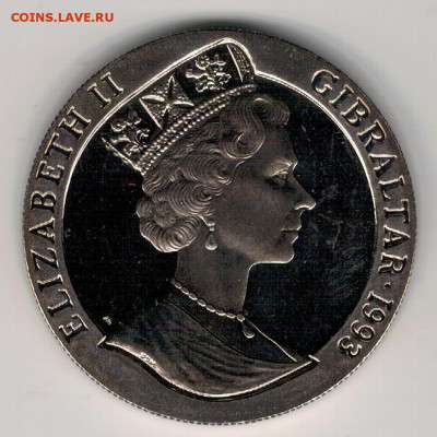 Гибралтар 2,8 экю 1993 Космос до 13.09.19 в 22.00мск (Г591) - 4-гиб