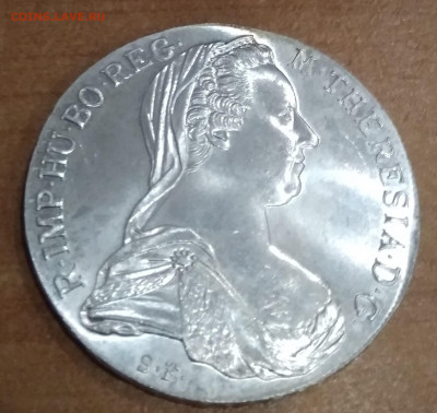 Ag Талер Марии-Терезии 1780Х до 13.09.19 в 22.00мск (Б648) - IMG_20190908_222633