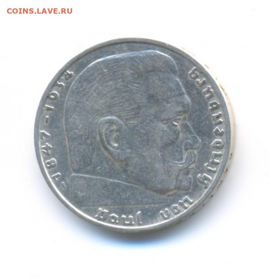 Ag. 3-й рейх 2 марки 1937 А. до 12.9 22:00 - 8
