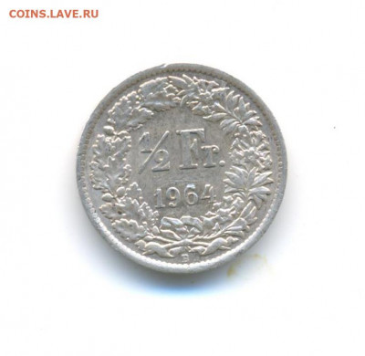 2 франка 1964 . До 12.9 22:00 - 6