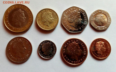 Остров Мэн. Набор монет 2009 UNC 8 шт. 2 ф.-1 пенс до 12.09. - IMG_20190401_093027