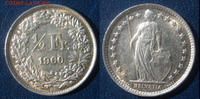 2 франка  1960 г До 11-09 В 22-00МСК - швейц