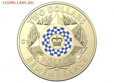 НОВОСТИ - 10140_D_Reverse of the 2019 $2 C Mintmark Police Remembrance Uncirculated Coin_1