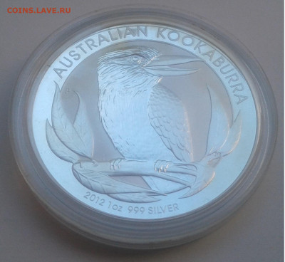 1$ Австралия.KOOKABURRA, 2012г. унция 999.до 17.09.19г.22:00 - 20190911_140129