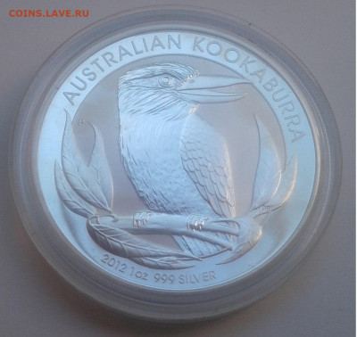 1$ Австралия.KOOKABURRA, 2012г. унция 999.до 17.09.19г.22:00 - 20190911_140124