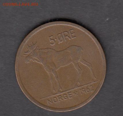 Норвегия 1962 5о олень до 13 09 - 193