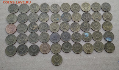 1 копейка с 1961 по 1966 г. ( 580 шт. ) - 258