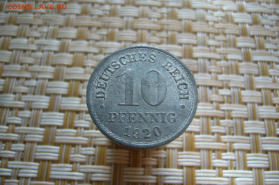 10 пфеннигов 1920 цинк - 16-09-19 - 23-10 мск - P1900794.JPG