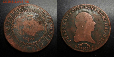МОНЕТЫ МИРА 09-19 (+боны, медали и жетоны) - Австрия – 3 крейцера (1812 В) №2