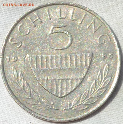 Австрия 5 шиллинг 1985. 16. 09. 2019. в 22 часа 00 мин. - DSC_0735