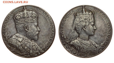 Великобритания. Медаль 1902 г. Коронация. До 19.09.19. - Р54.JPG