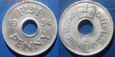 ФИДЖИ 1 пенни 1954 г До 16-09 в 22-00мск - фиджи