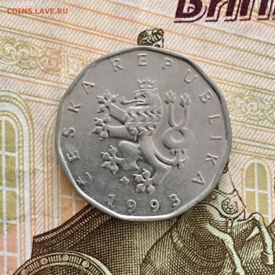 Чехия 2 кроны 1993 года. До 22:00 21.09.19 - 5757CA67-21B5-44A4-9A82-636E81448F59