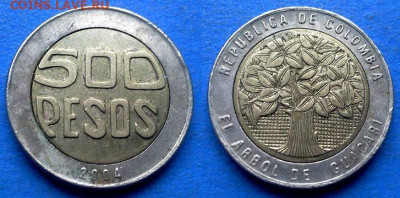 Колумбия - 500 песо 2004 года (БИМ) до 21.09 - Колумбия 500 песо, 2004