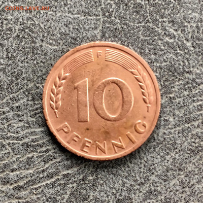 Германия 10 пфенниг 1949 года. До 22:00 21.09.19 - C0315C55-38A8-4562-B7EE-338BBF52C473