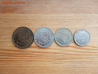 Шпицберген Арктикуголь 10 25 50 100 рублей 1993г 19.09 22-30 - IMG_20190916_173734