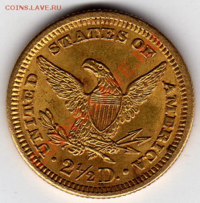 2,5 доллара 1904 год золото - 2