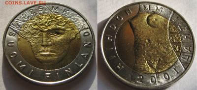 ФИНЛЯНДИЯ 25 марок 2001. ЧМ по лыжам в Лахти. ПРЕДПРОДАЖНАЯ. - 071 — копия.JPG