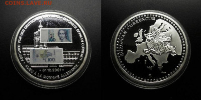 МОНЕТЫ МИРА 09-19 (+боны, медали и жетоны) - Медаль (Германия) – бона 100 марок (памятная медаль, посвященная переходу)