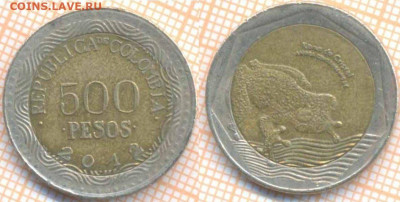 Колумбия 500 песо 2012 г., до 23.09.2019 г. 22.00 по Москве - Колумбия 500 песо 2012  6682