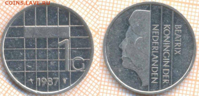Нидерланды 1 гульден 1987 г., до 23.09.2019 г. 22.00 по Моск - Нидерланды 1 гульден 1987  6685