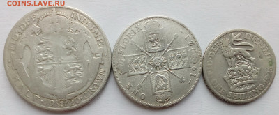 Великобр. Полкроны 1920,флорин 1922,шиллинг 1928 до 20.09.19 - 4
