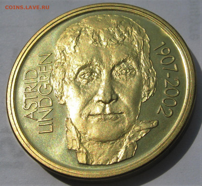 ШВЕЦИЯ 50 крон 2002. Астрид Линдгрен 95 лет. 23.09.2019 - 005.JPG