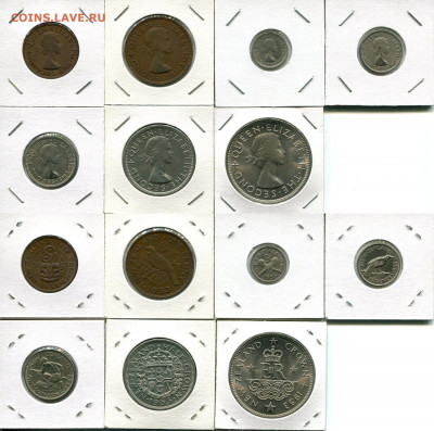 Н.Зеландия подборка 1953 до 22.09.19 22-00 мск - N.Zealand 1953 dif.
