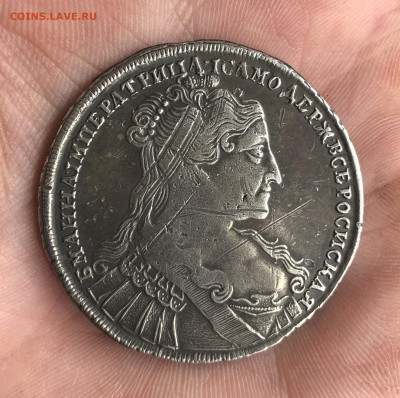 Рубль 1734 год. - 6084EEDA-C12B-4623-B48E-58BA00A56AF1
