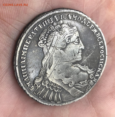 Рубль 1734 год. - 451B1CB5-AC03-45B4-8F4C-B775A73DC419