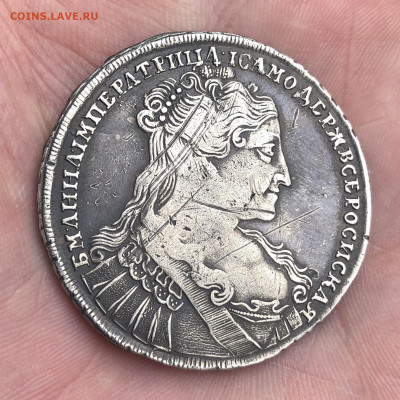 Рубль 1734 год. - C5BA4420-0C19-4092-A02B-609AB2CF865C