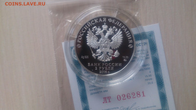2 Рубля 2016 Карамзин ( Сертификат) до 26.09 22.10 МСК - DSC_0283.JPG