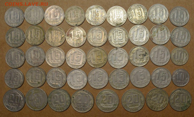 10,15,20 копеек 1933-1957г.(44шт) до 24.09 в 22.30 - DSC_0161