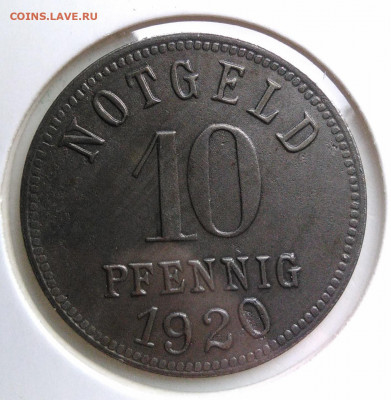 Нотгельд 10 пфеннигов 1920 года до 23.09.2019 - IMG_20190920_143650
