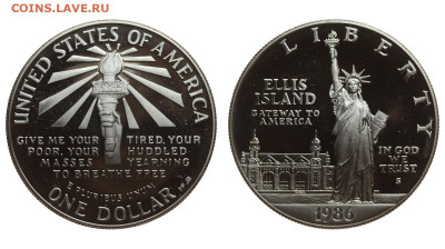 США. 1 доллар 1986 г. Proof. Статуя свободы. До 26.09.19. - DSH_3866.JPG