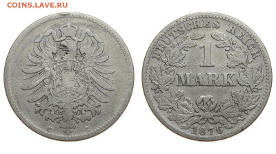 Германия. 1 марка 1876 г. До 26.09.19. - DSH_3908.JPG