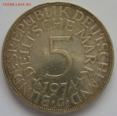 5 марок ФРГ 1974 G. - 5 марок ФРГ 1974 G - 1