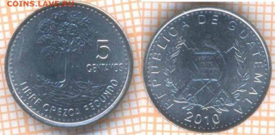 Гватемала 5 сентаво 2010 г., до 26.09.2019 г. 22.00 по Москв - Гватемала 5 сентаво 2010  6814