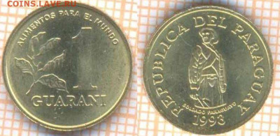 Парагвай 1 гуарани 1993 г., до 26.09.2019 г. 22.00 по Москве - Парагвай 1 гуарани  1993  6795