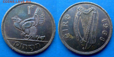 Ирландия - 1 пенни 1968 года (Фауна) до 27.09 - Ирландия 1 пенни, 1968