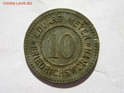 Германия Фридрихсверт нотгельд 10 пф. Э.Мейер до 22:00 25.09 - IMG_3481_1.JPG