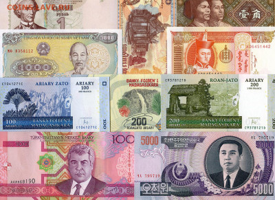 68 иностранных банкнот.  до 26.09. в 22:00 мск. - №_3...