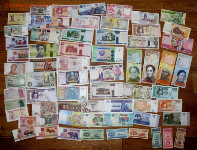 65 иностранных банкнот.  до 26.09. в 22:00 мск. - 65 бон____для Самары