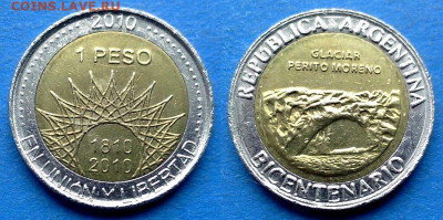 Ледник Перито-Морено) до 29.09 - Аргентина 1 песо, 2010