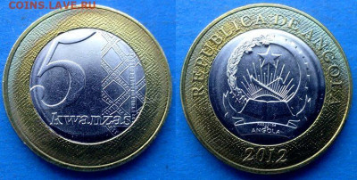 Ангола - 5 кванз 2012 года (БИМ) до 29.09 - Ангола 5 кванз, 2012