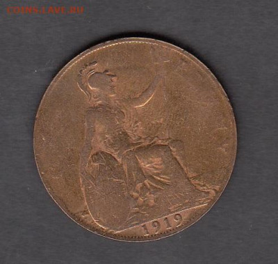 Великобритания 1919 1 пенни до 29 09 - 18