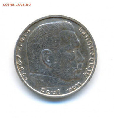 Ag. 3-й рейх 2 марки 1938 B. до 30.9 22:00 - 11